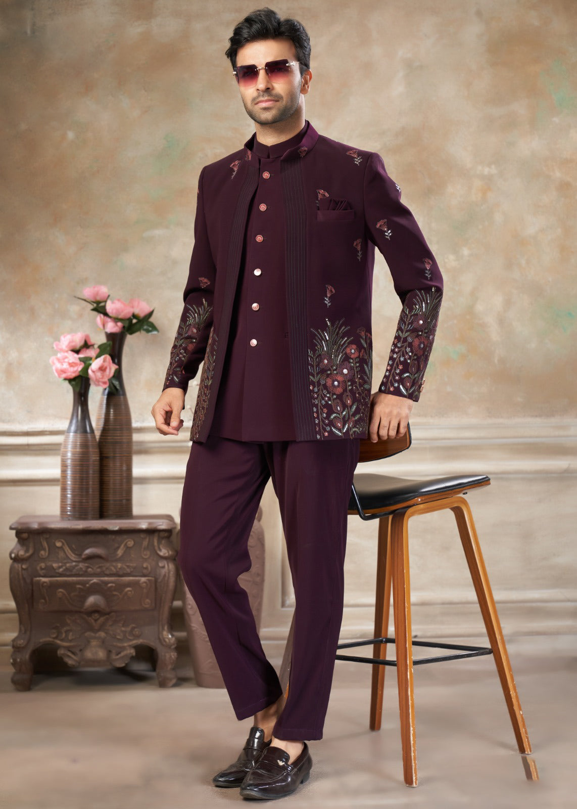 Matrut | Aisle Ready Wine 3-piece Suit