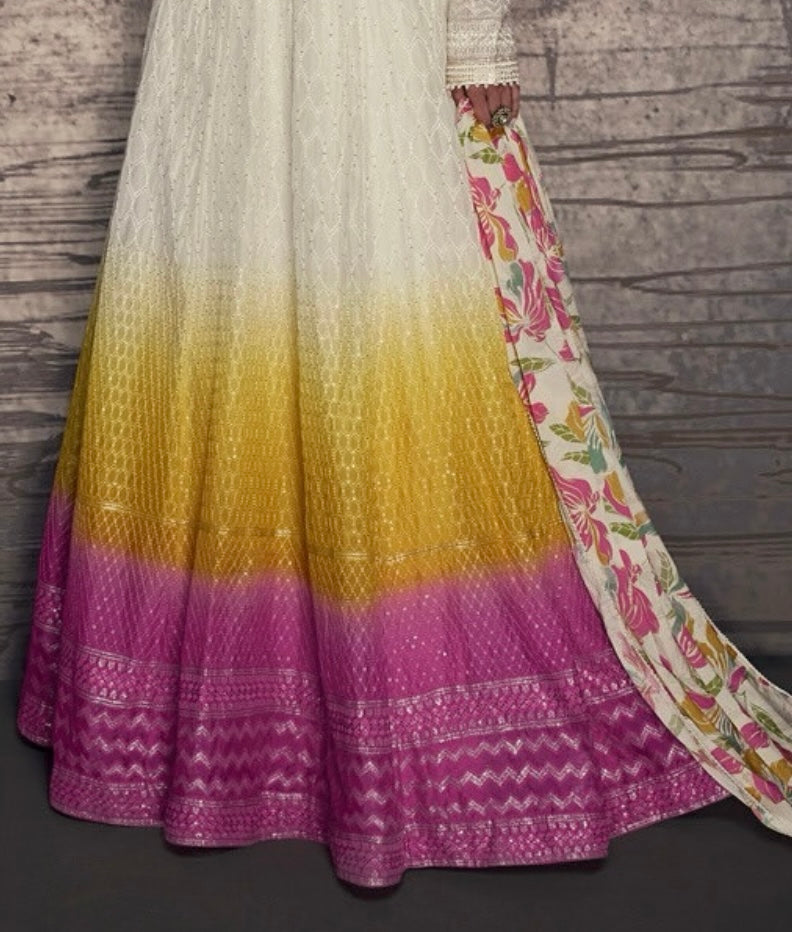 Matrut | Pure Essence Ombre White Gown
