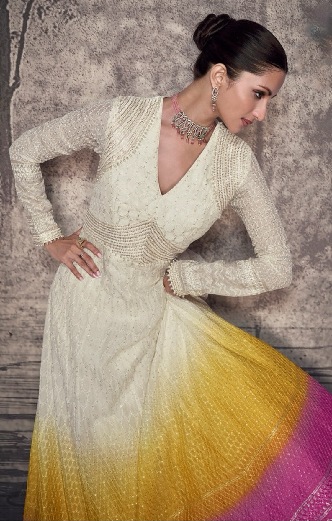 Matrut | Pure Essence Ombre White Gown