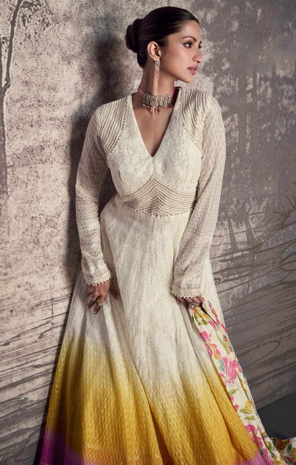 Matrut | Pure Essence Ombre White Gown