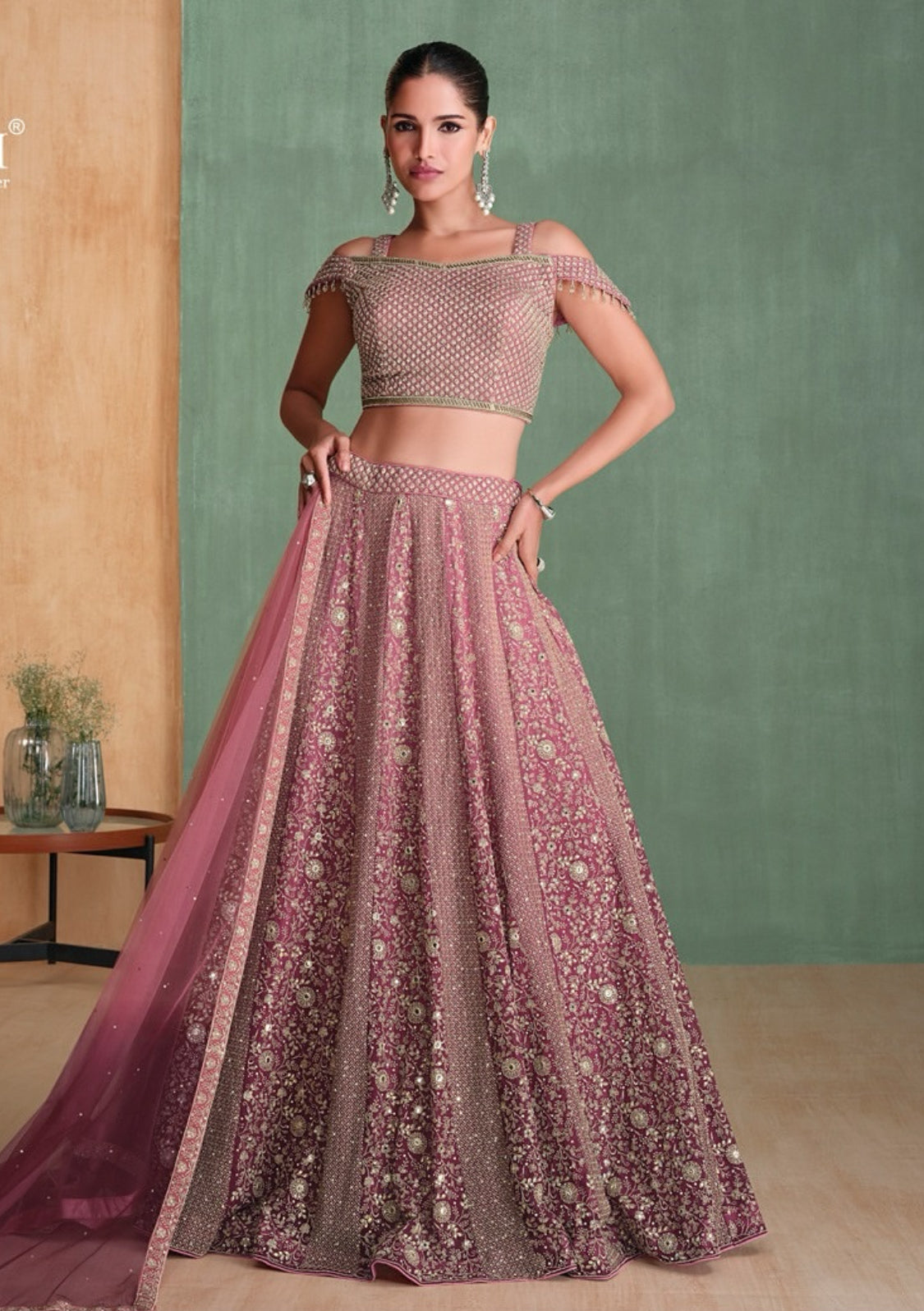 Matrut | Amarpali Pink Lehenga Set