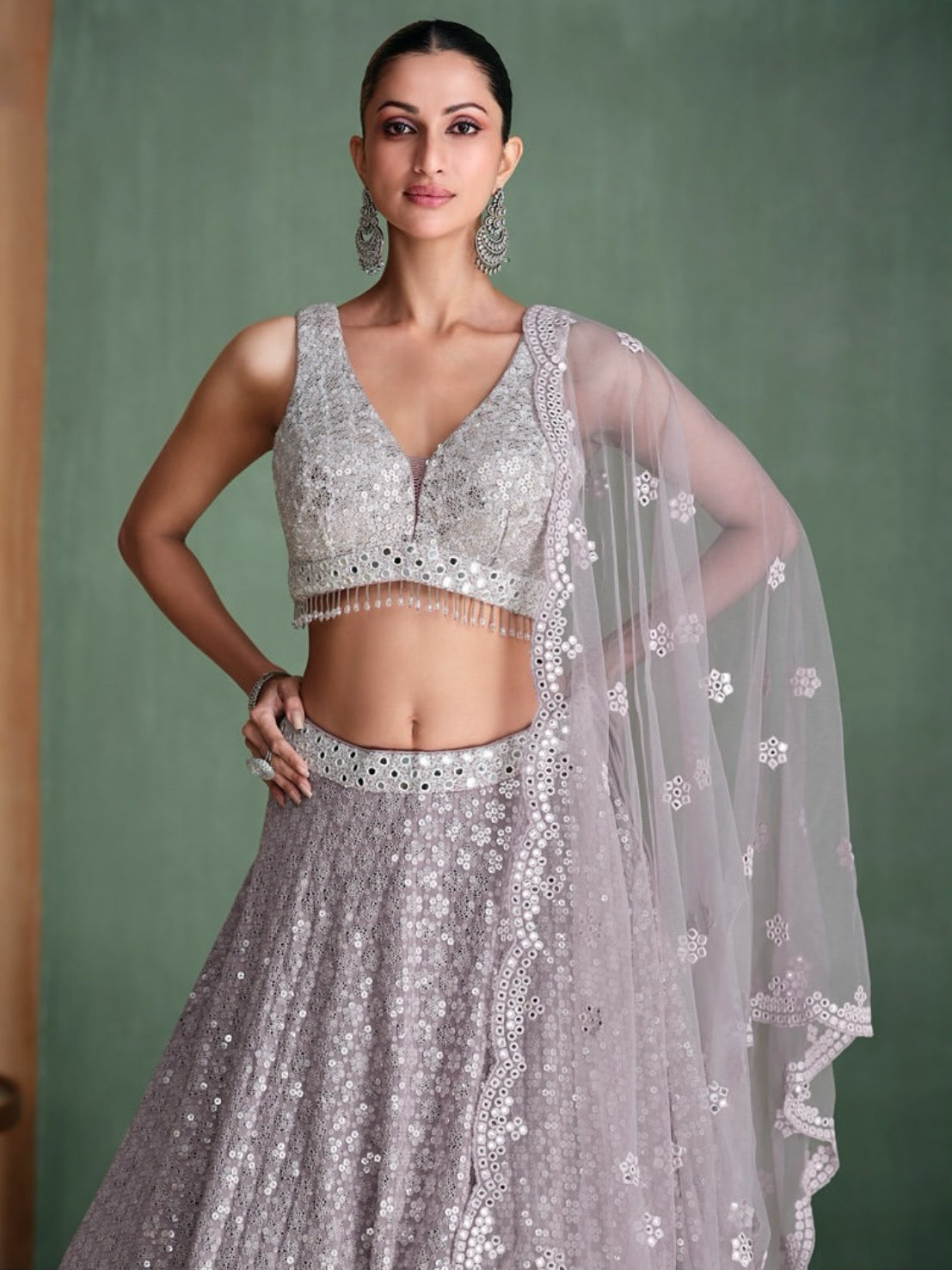Matrut | Amarpali Lavender Lehenga Set