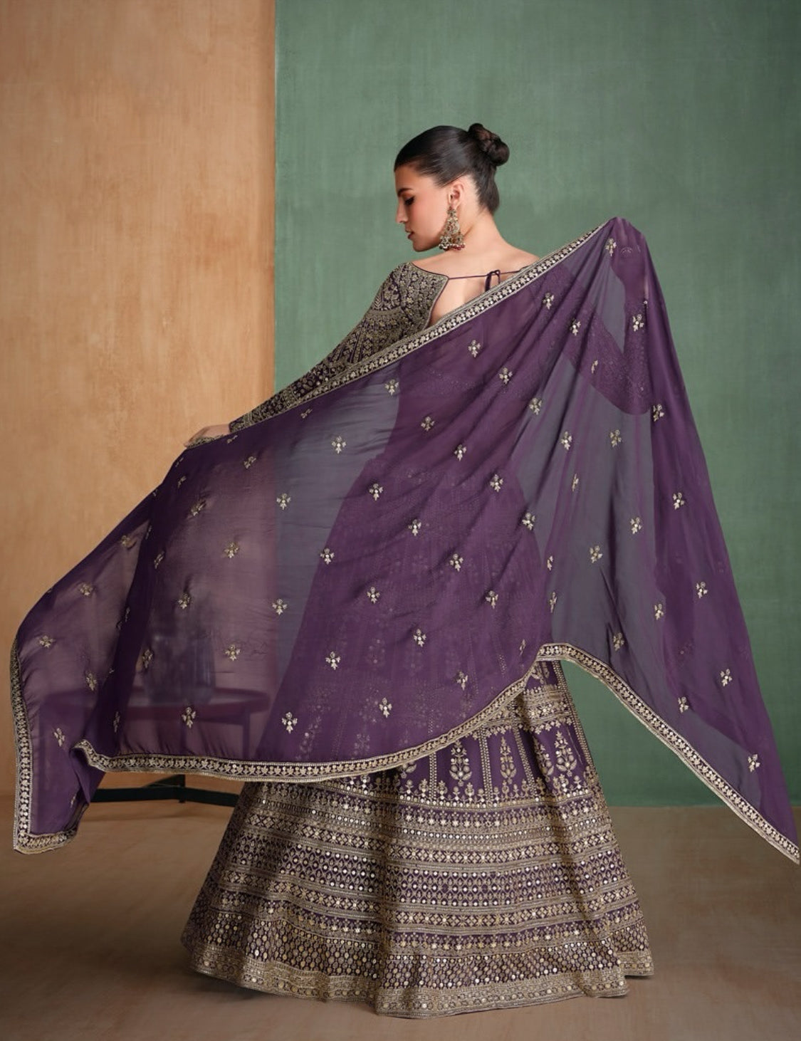 Matrut | Glam Sutra Purple Lehenga Set
