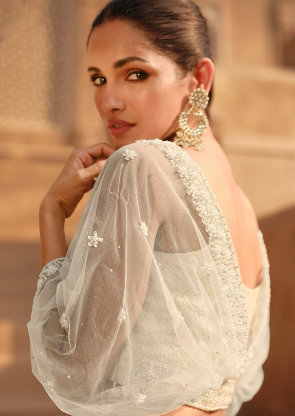 Matrut | Saniya White Lehenga Set