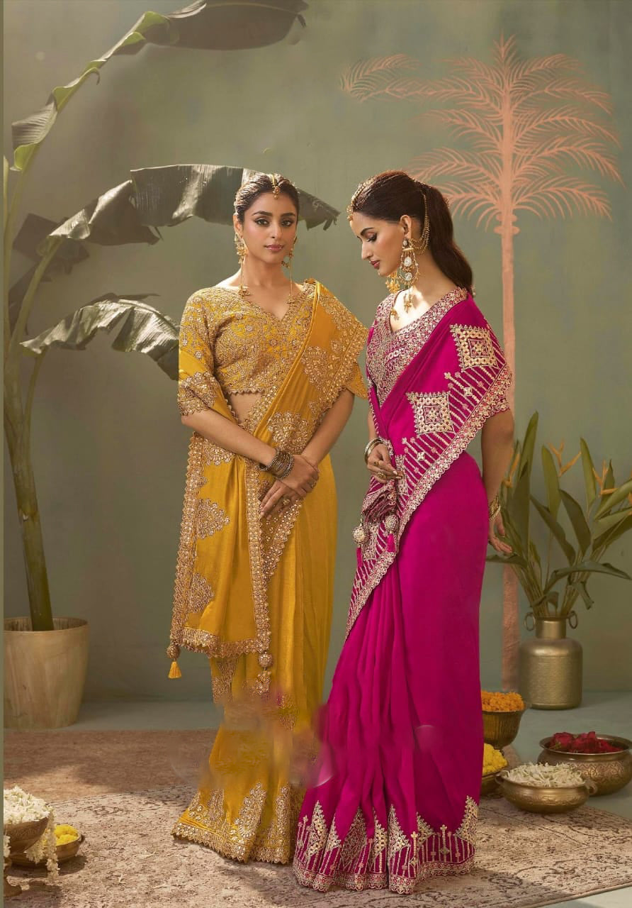 Matrut | Kasva Rani Pink Silk Saree