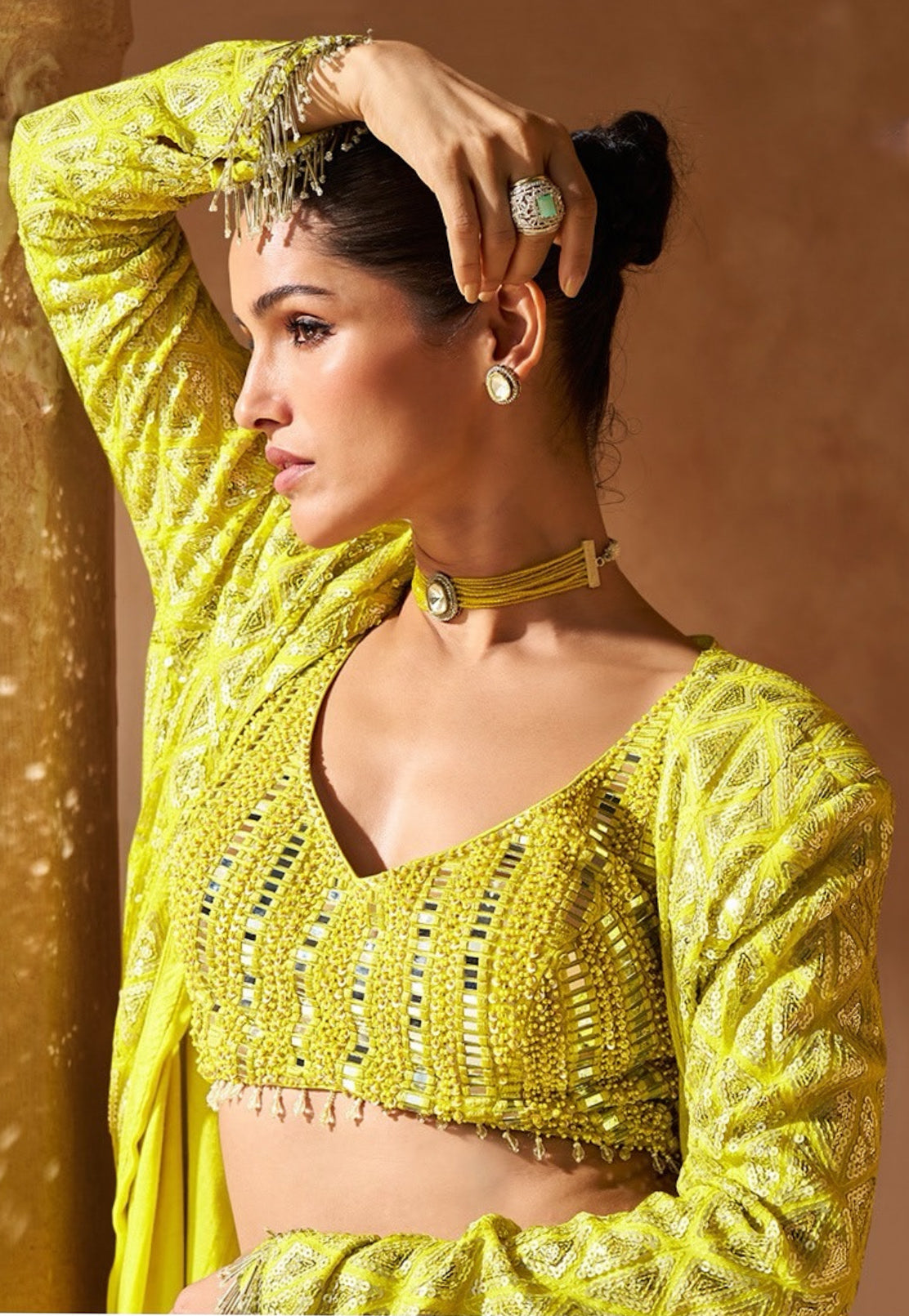 Matrut | Reflecting Neon Palazzo Set