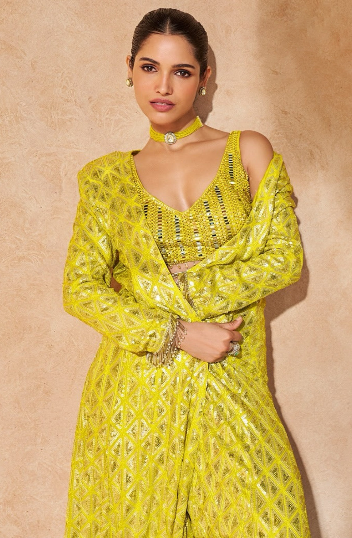 Matrut | Reflecting Neon Palazzo Set