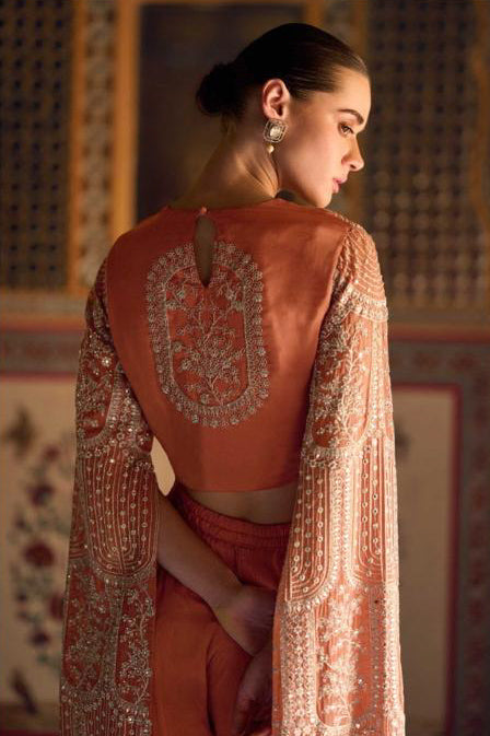 Matrut | Jewel of the East Orange Palazzo Set