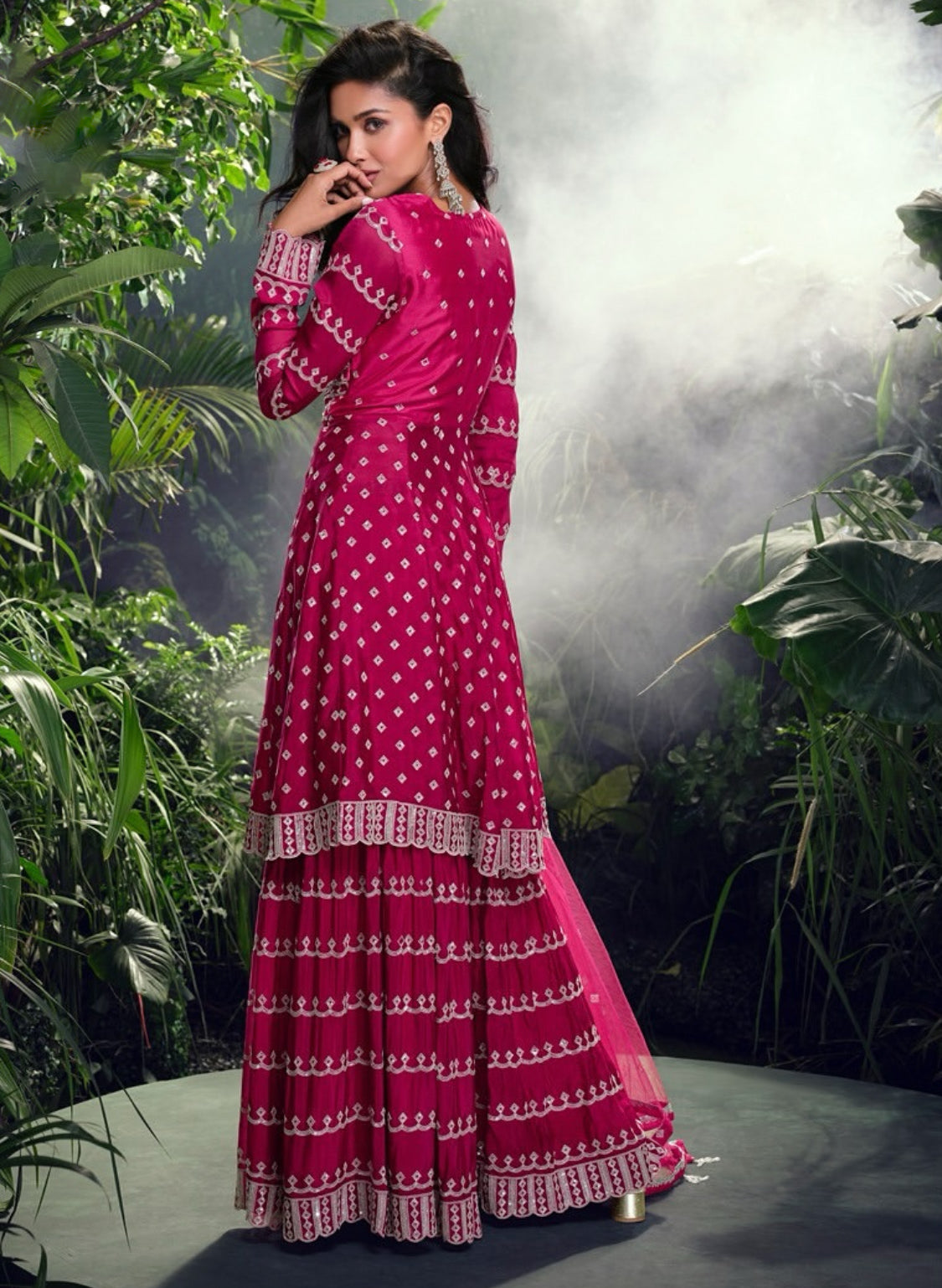 Matrut | Signature Rani Pink Sharara Suit