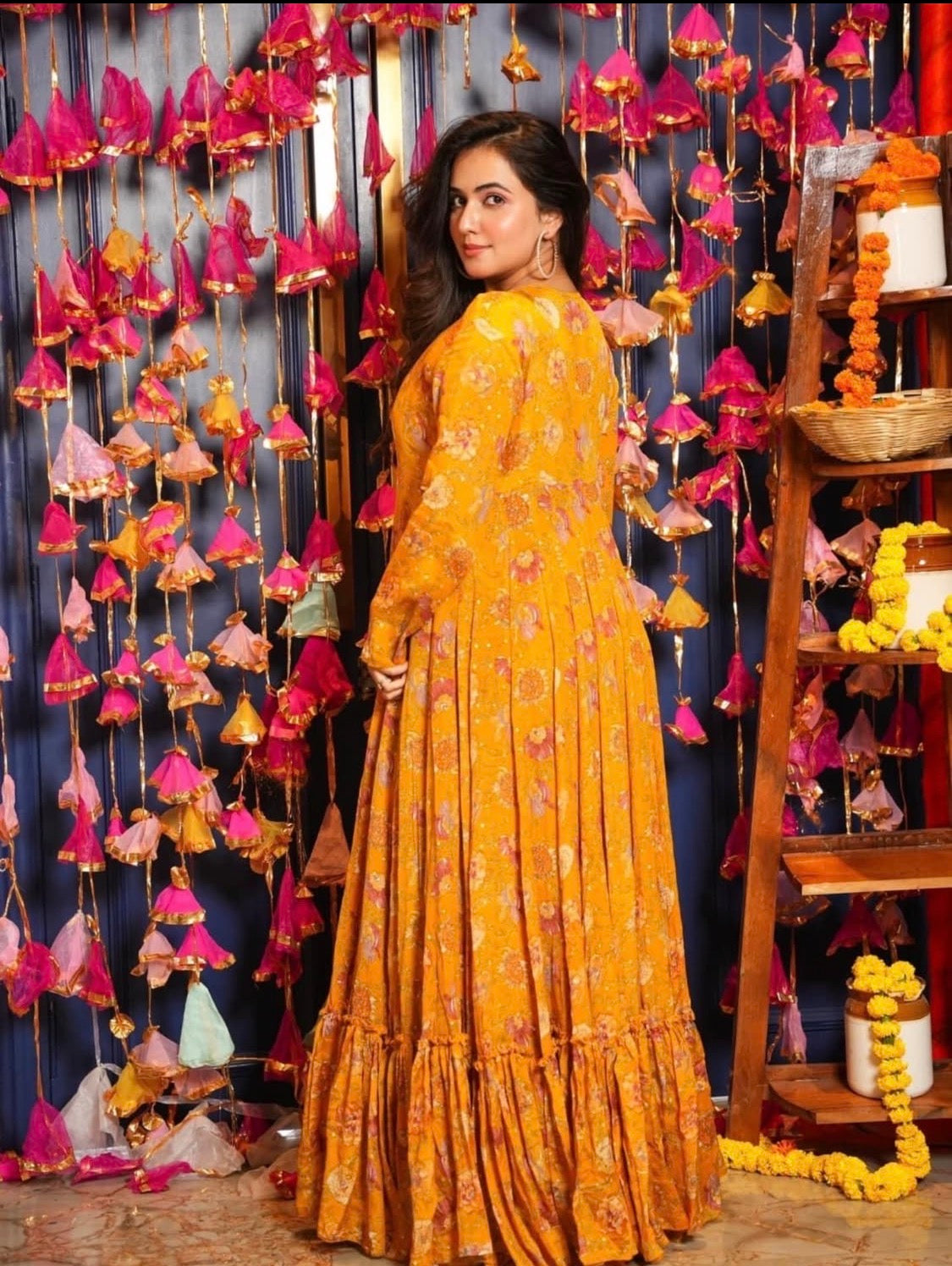 Tripsy Tales Yellow Indo-western