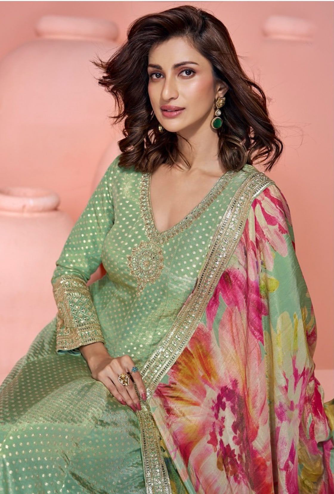 Matrut | Sikha Green Gown
