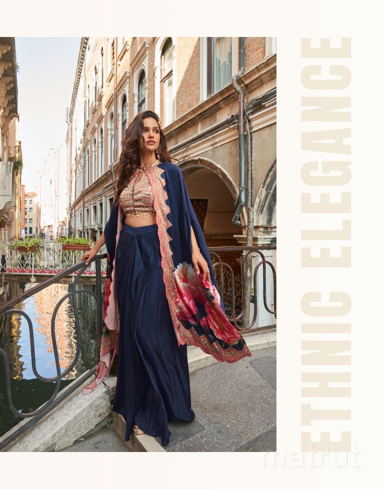 Florance Navy Indo-western