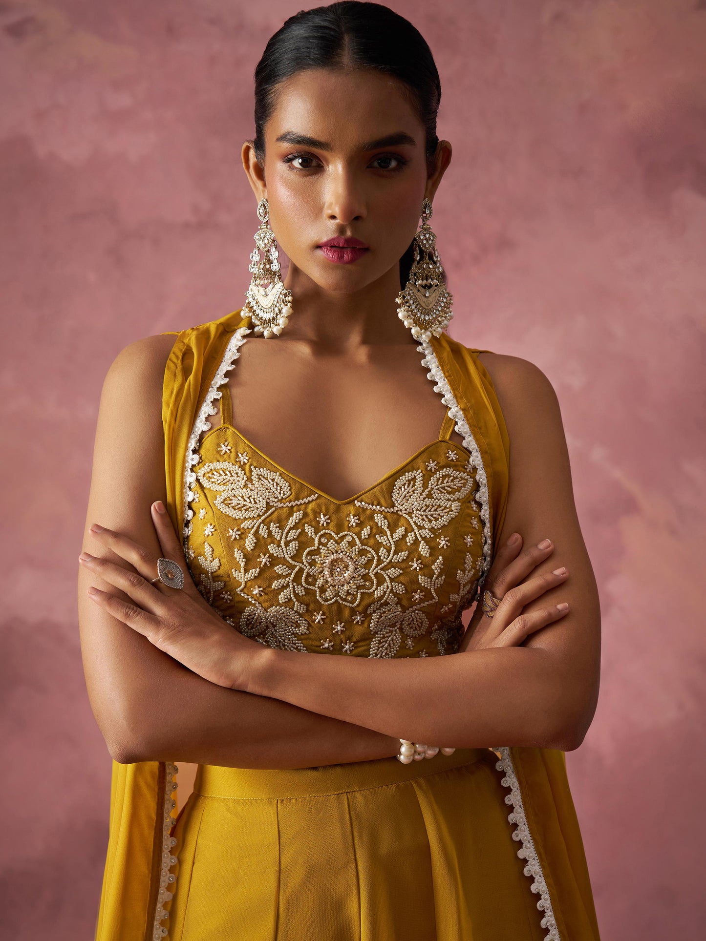 Matrut | Sunflower Quartz Yellow Palazzo Set