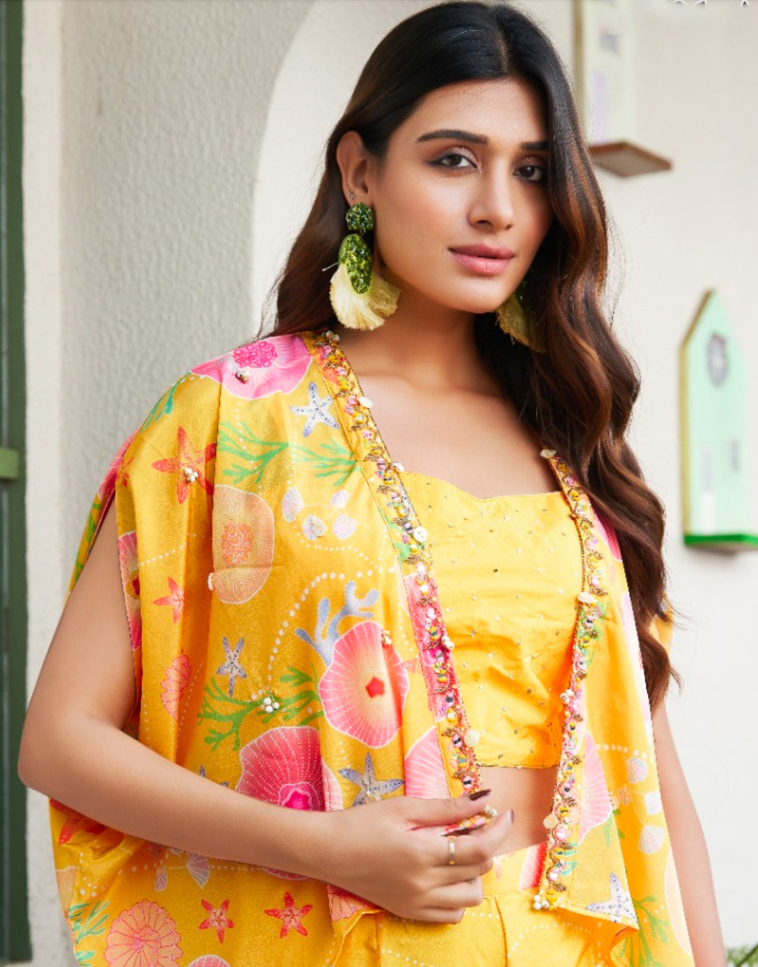 Matrut | Buttercup Beauty Yellow Palazzo Set