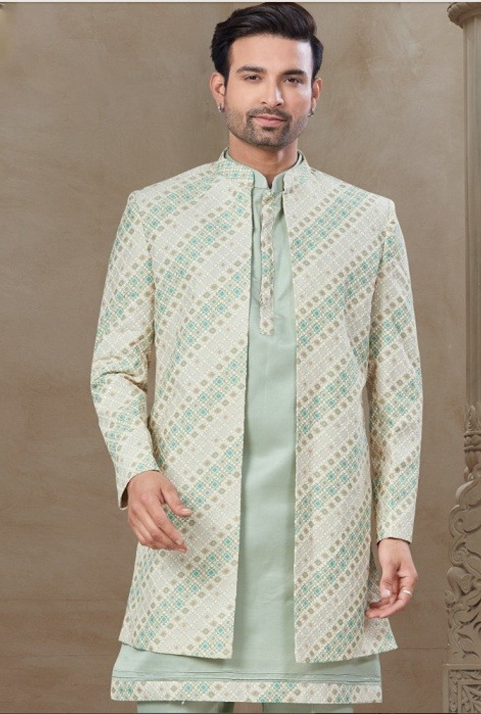 Matrut | Sovereign Style Mint Green Kurta Set