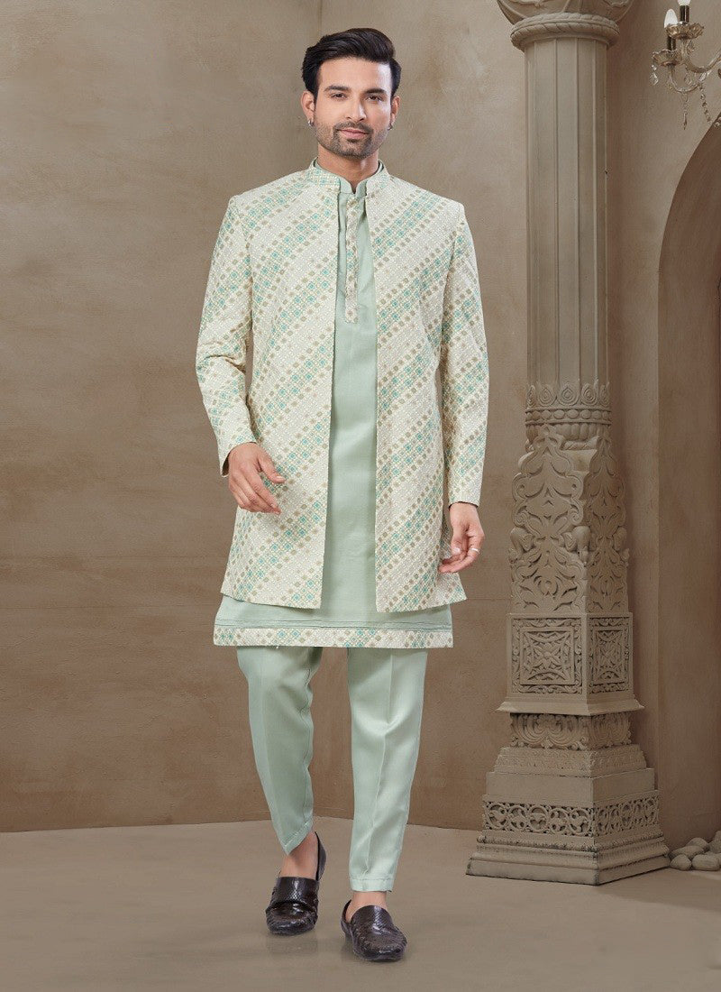 Matrut | Sovereign Style Mint Green Kurta Set