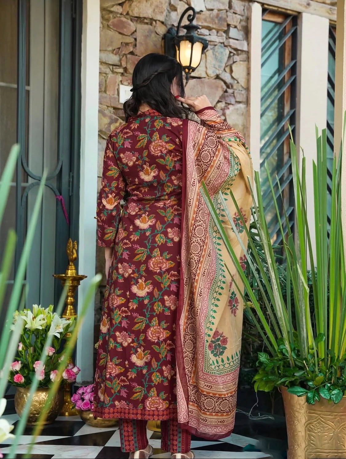 Matrut | Pranali Maroon Straight Suit