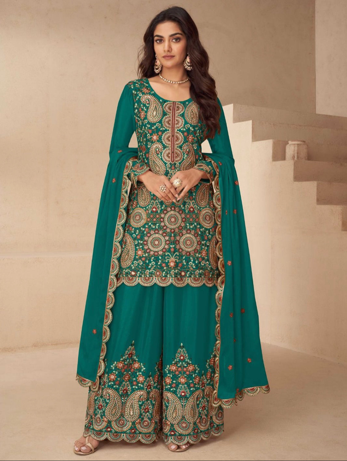 Matrut | Noora Green Palazzo Suit