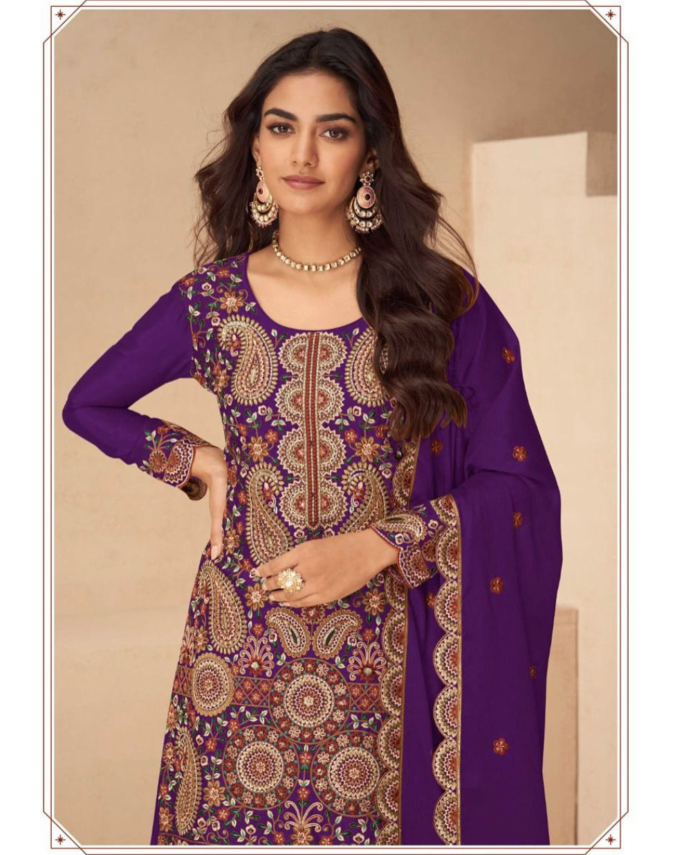 Matrut | Noora Purple Palazzo Suit