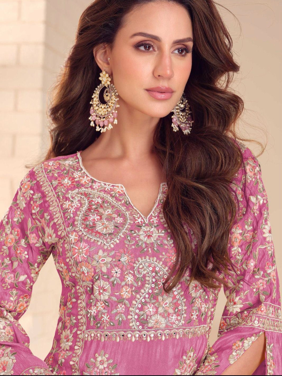 Matrut | Mariya Pink Palazzo Suit