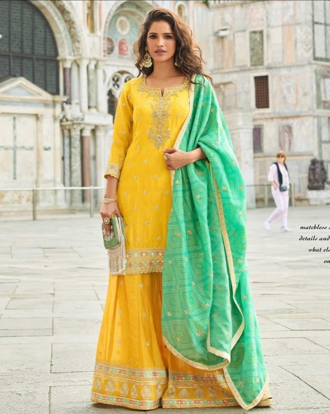 Matrut | Taj Yellow Sharara Suit