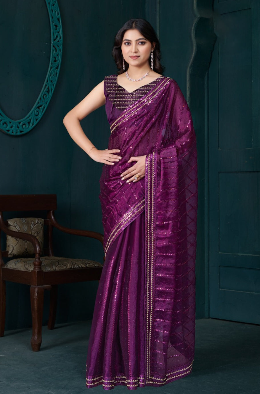 Matrut | Kiton Majenta Saree