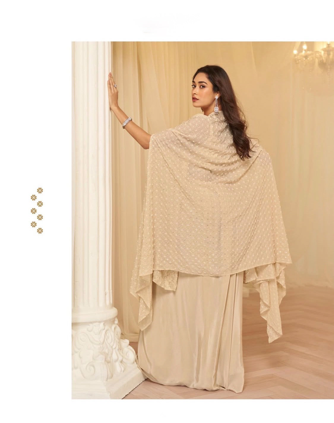 Kanika Cream Indo-western