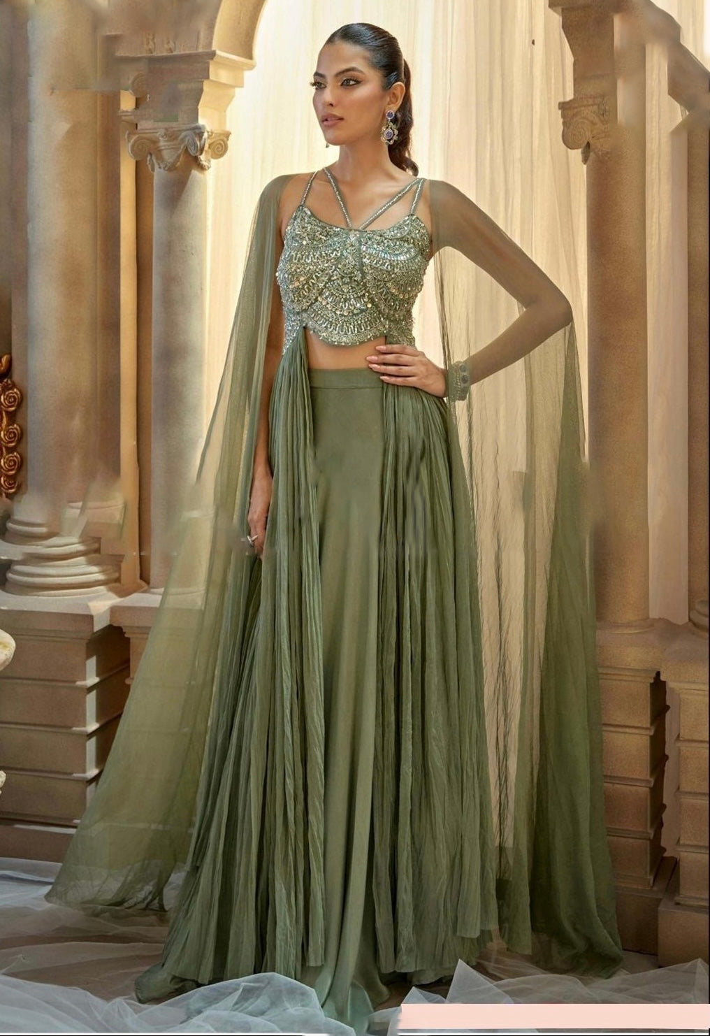 Matrut | Urban Sunshine Mehendi Green Trio Set
