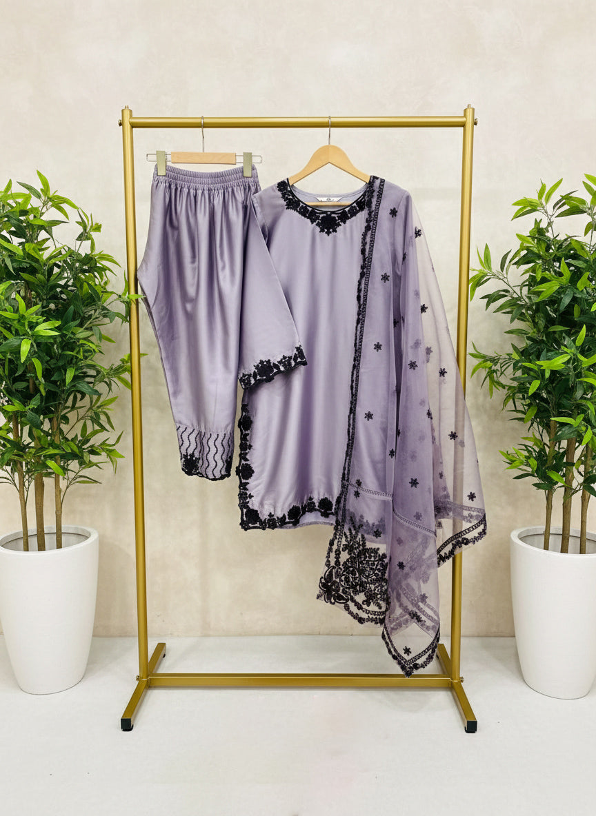 Matrut | Chandrika Lilac Farshi Salwar Suit