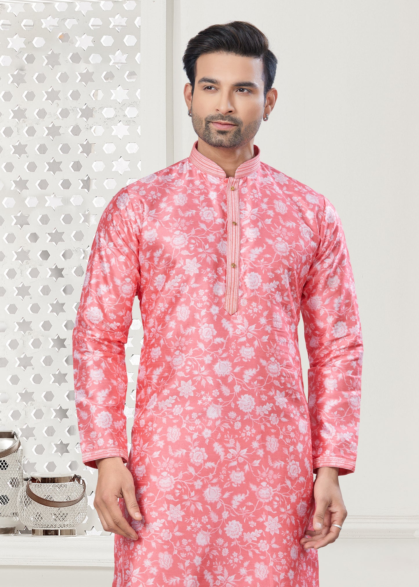 Matrut | Arvak Floral Pink Kurta Set