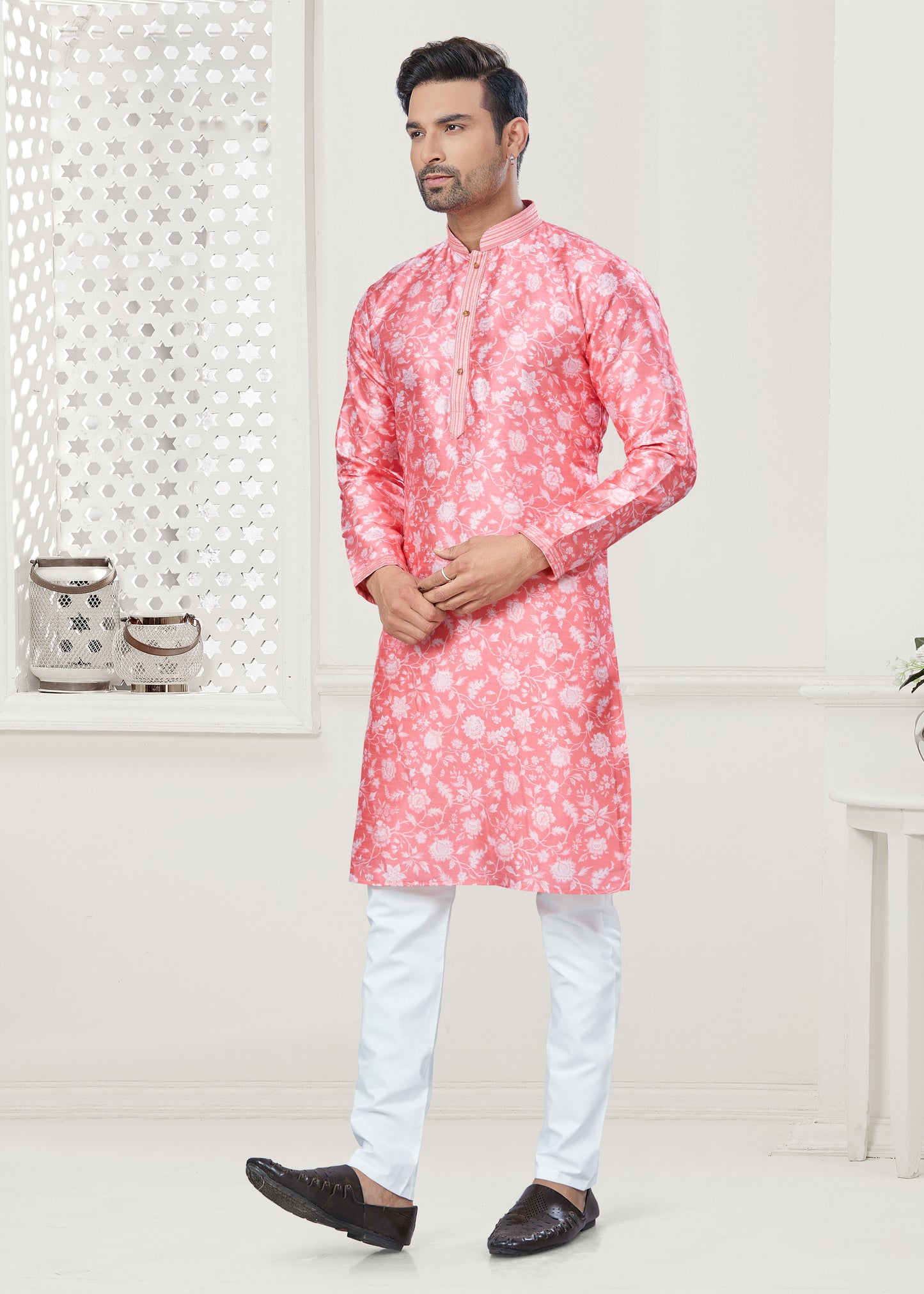 Matrut | Arvak Floral Pink Kurta Set