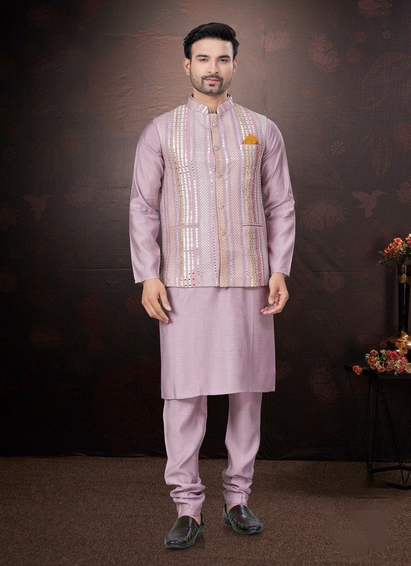 Matrut | Rangroot Mauve Kurta Set