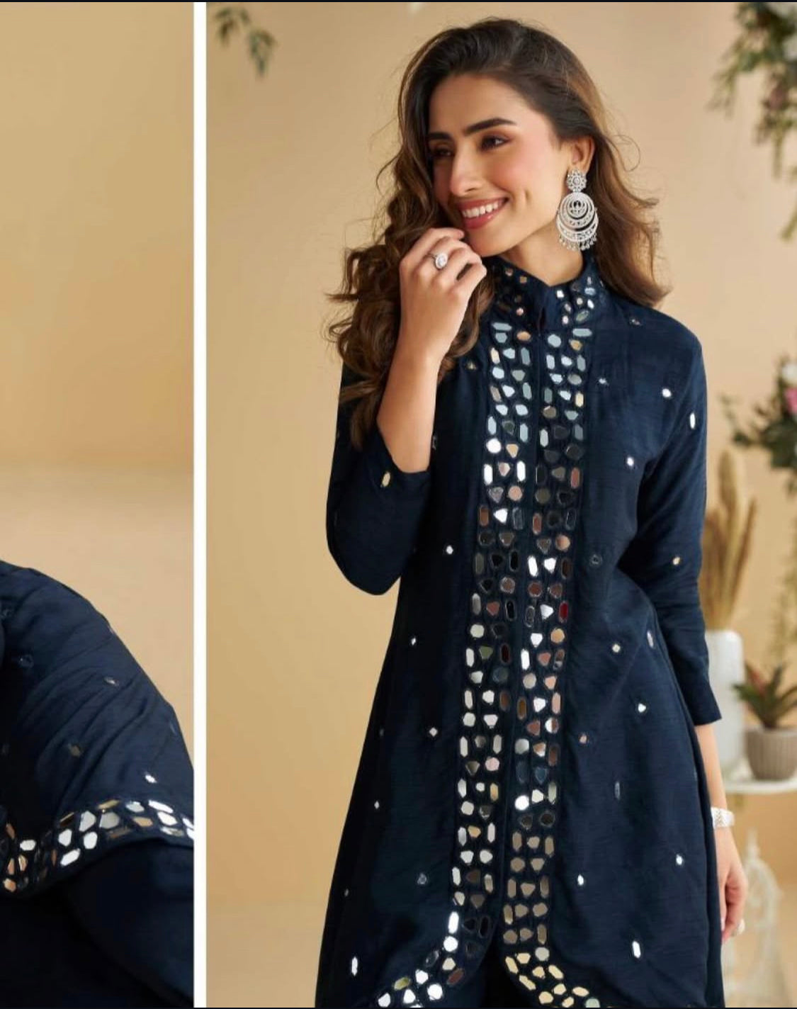 Aanji Navy Blue Co-ord Set