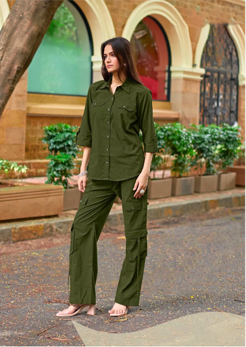 Runway Hunter Green Co-ord Set