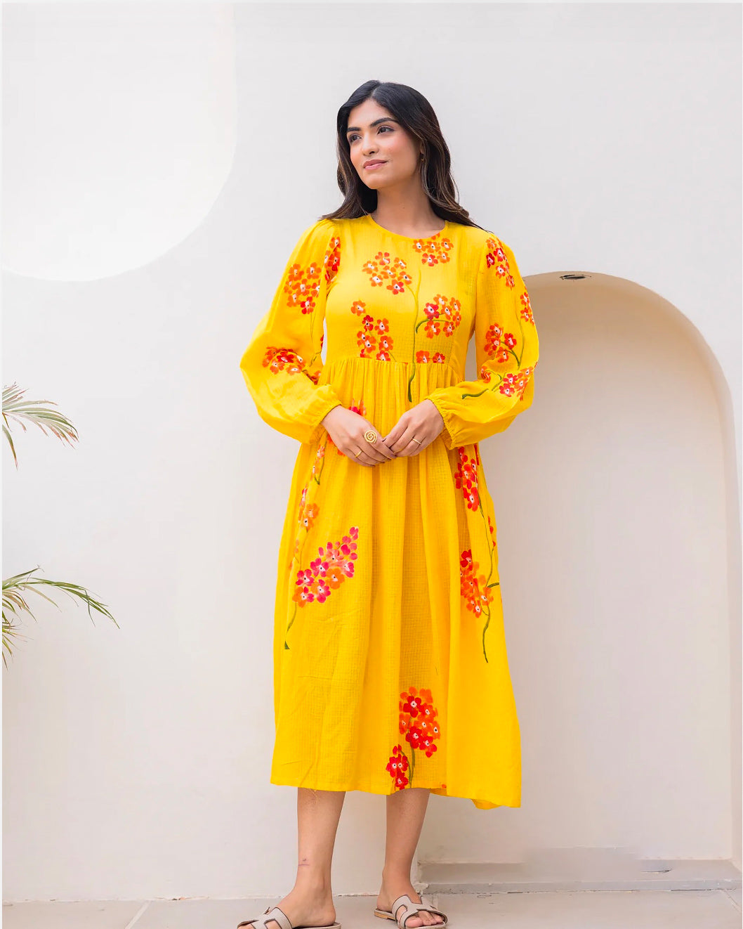 Panchi Yellow Maxi Dress