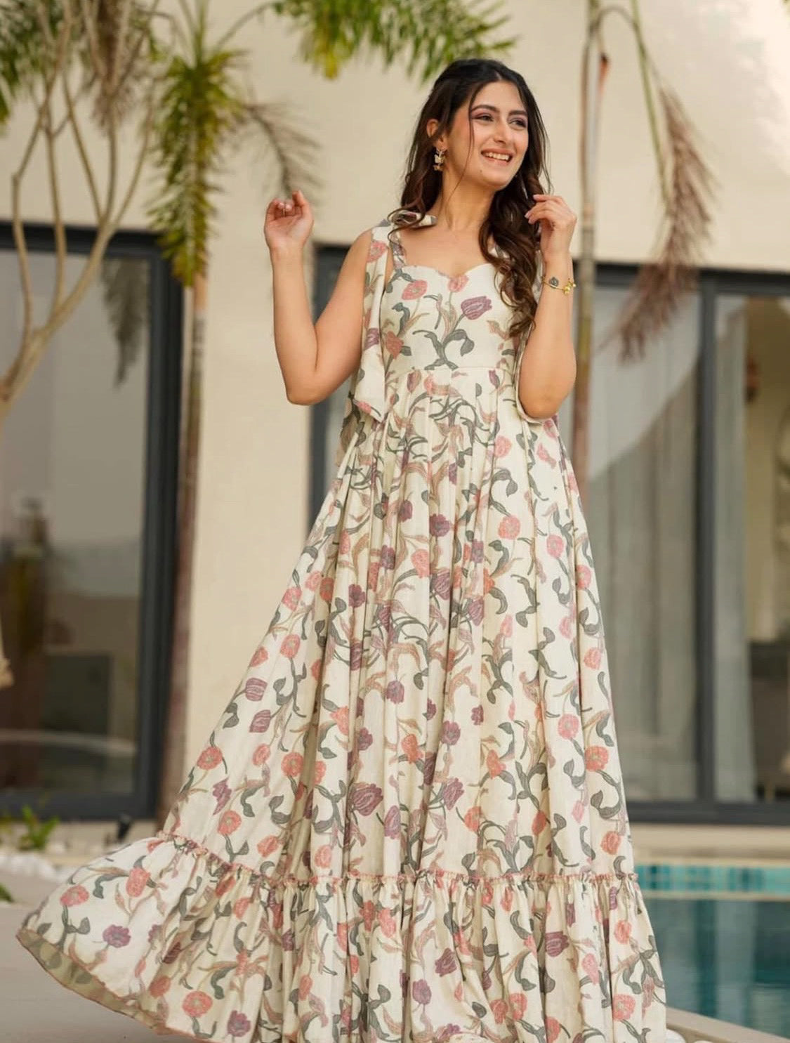 Golden Hour Off-white Dress - 01