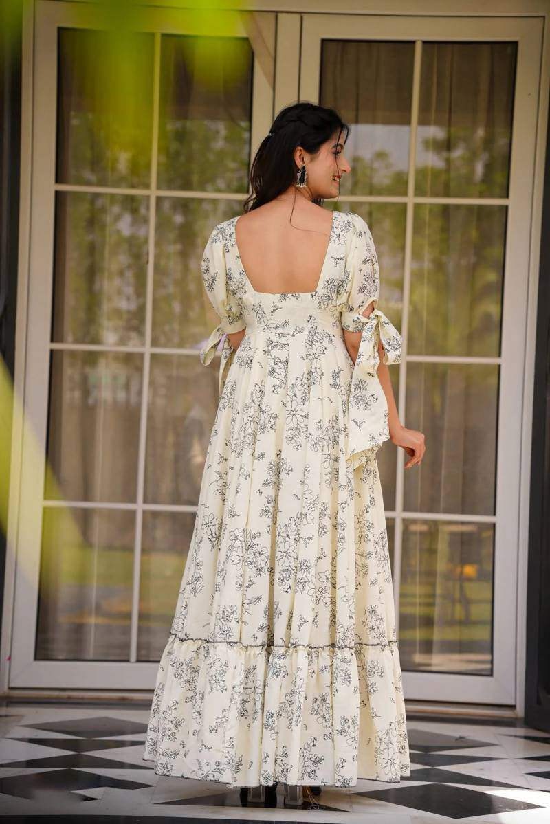 Golden Hour Off-white Dress - 05