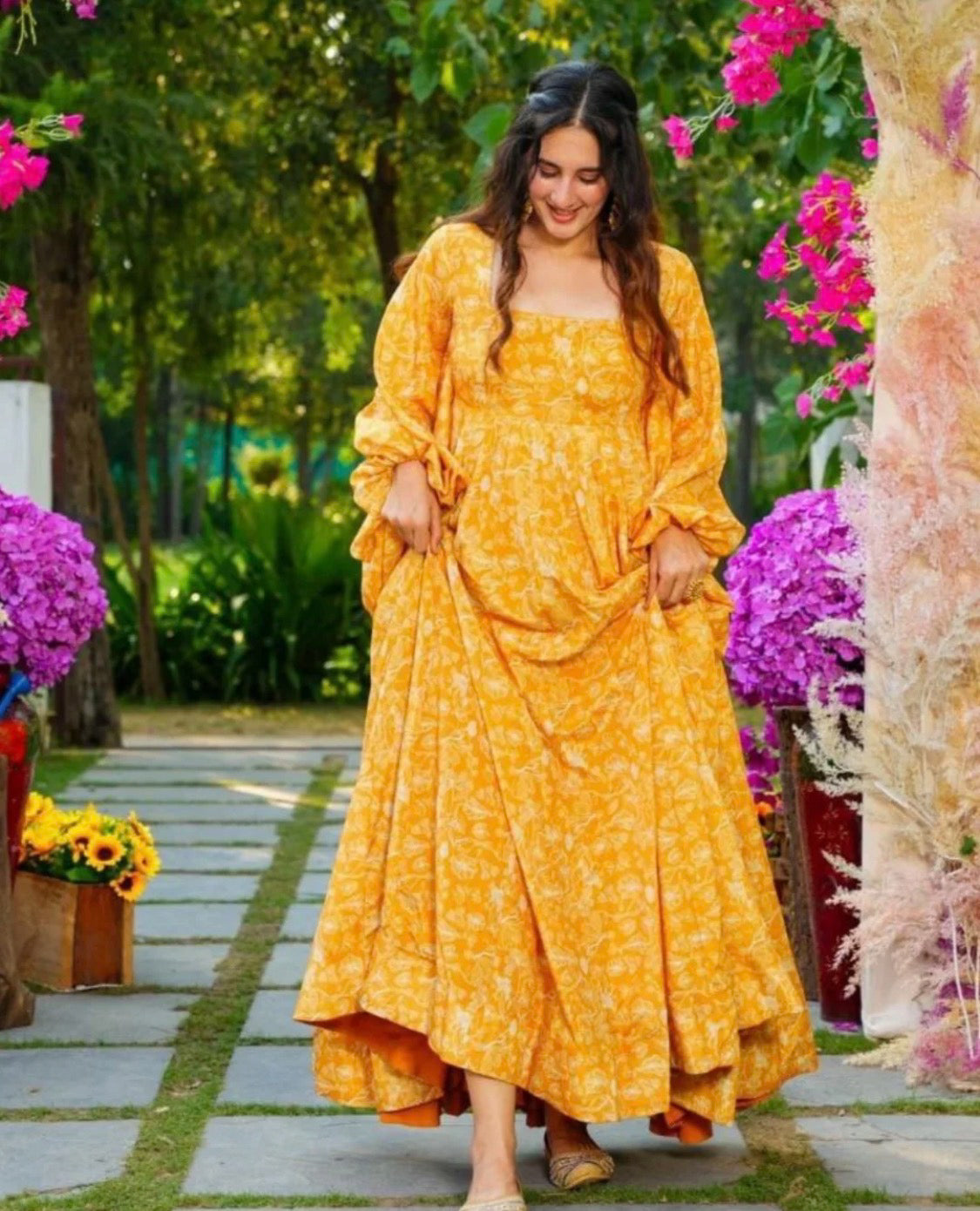 Artisanal Escape Yellow Dress