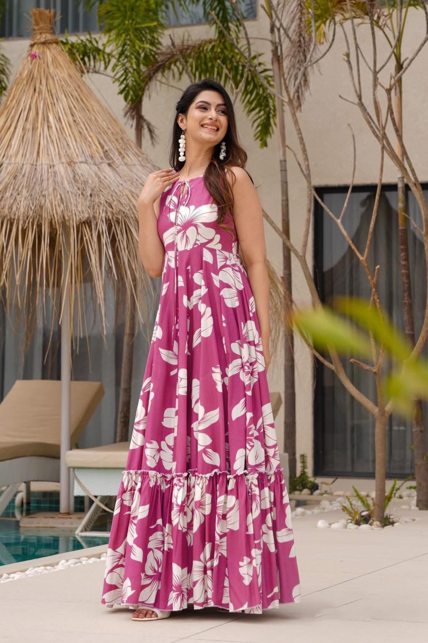 Matrut | Sunpetal Pink A-line Dress