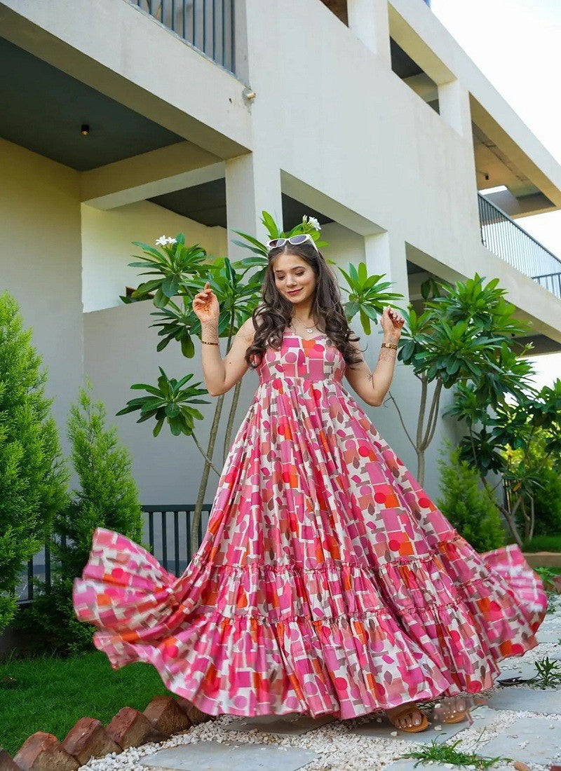 Matrut | Lemon Bloom Light Pink A-line Dress