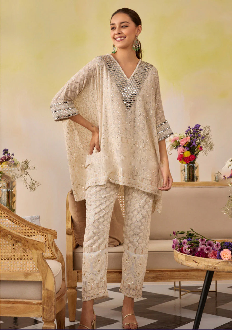 Matrut | Kasha Edge Beige Co-ord Set