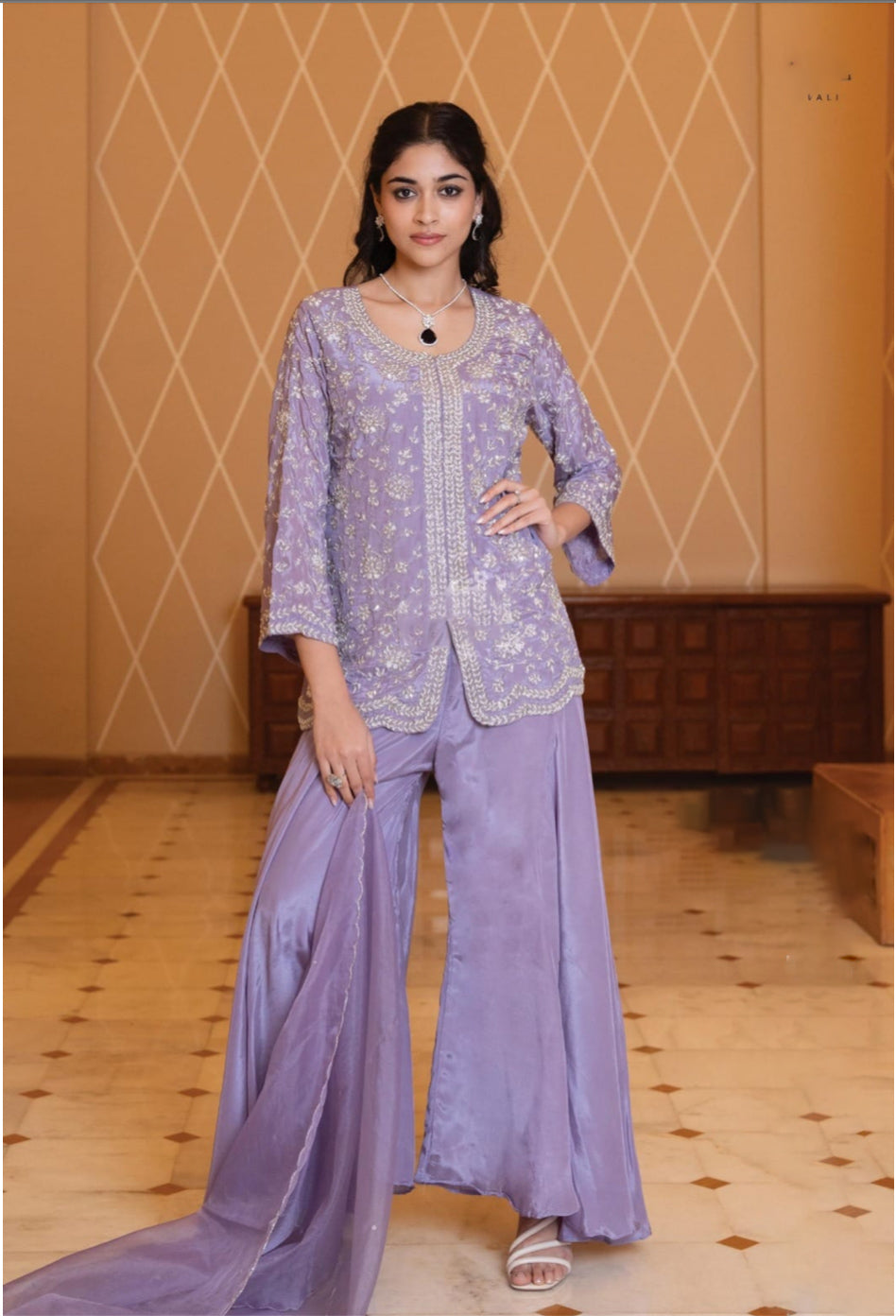 Matrut | Mamacita Purple Sharara Suit