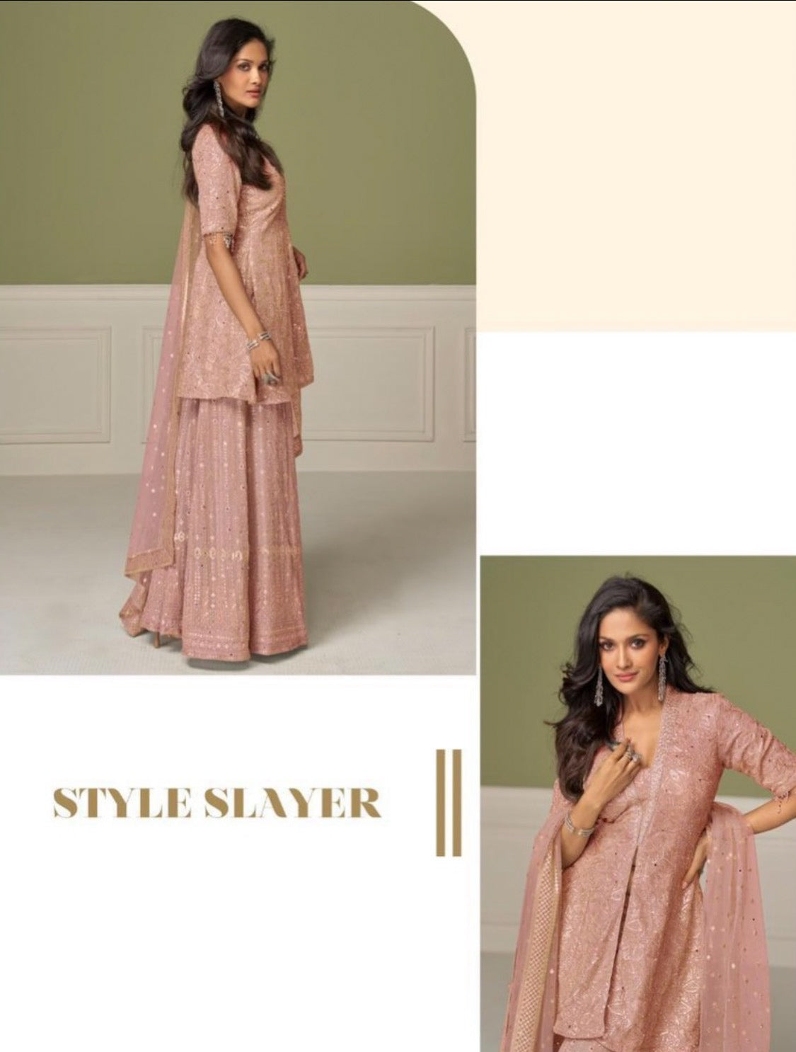 Aashvi Pink Sharara Suit
