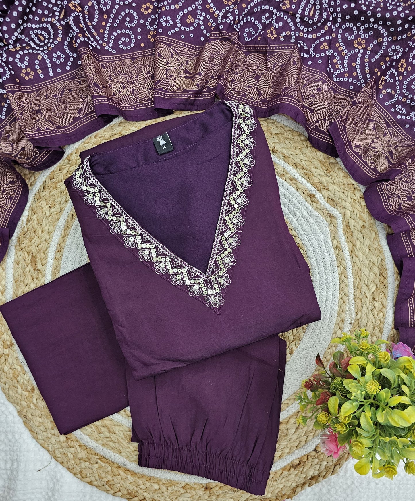 Matrut | Ketaki Purple Anarkali Suit