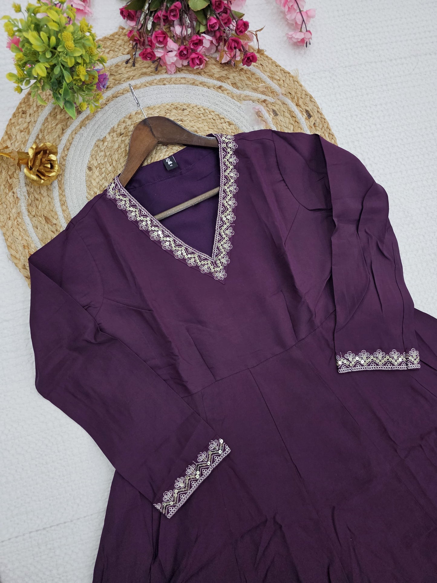 Matrut | Ketaki Purple Anarkali Suit