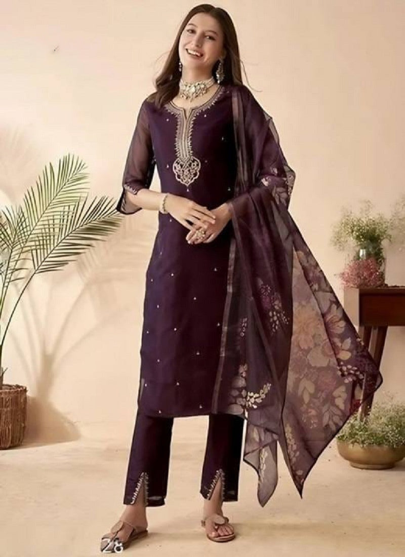 Matrut | Nandana Wine Straight Suit