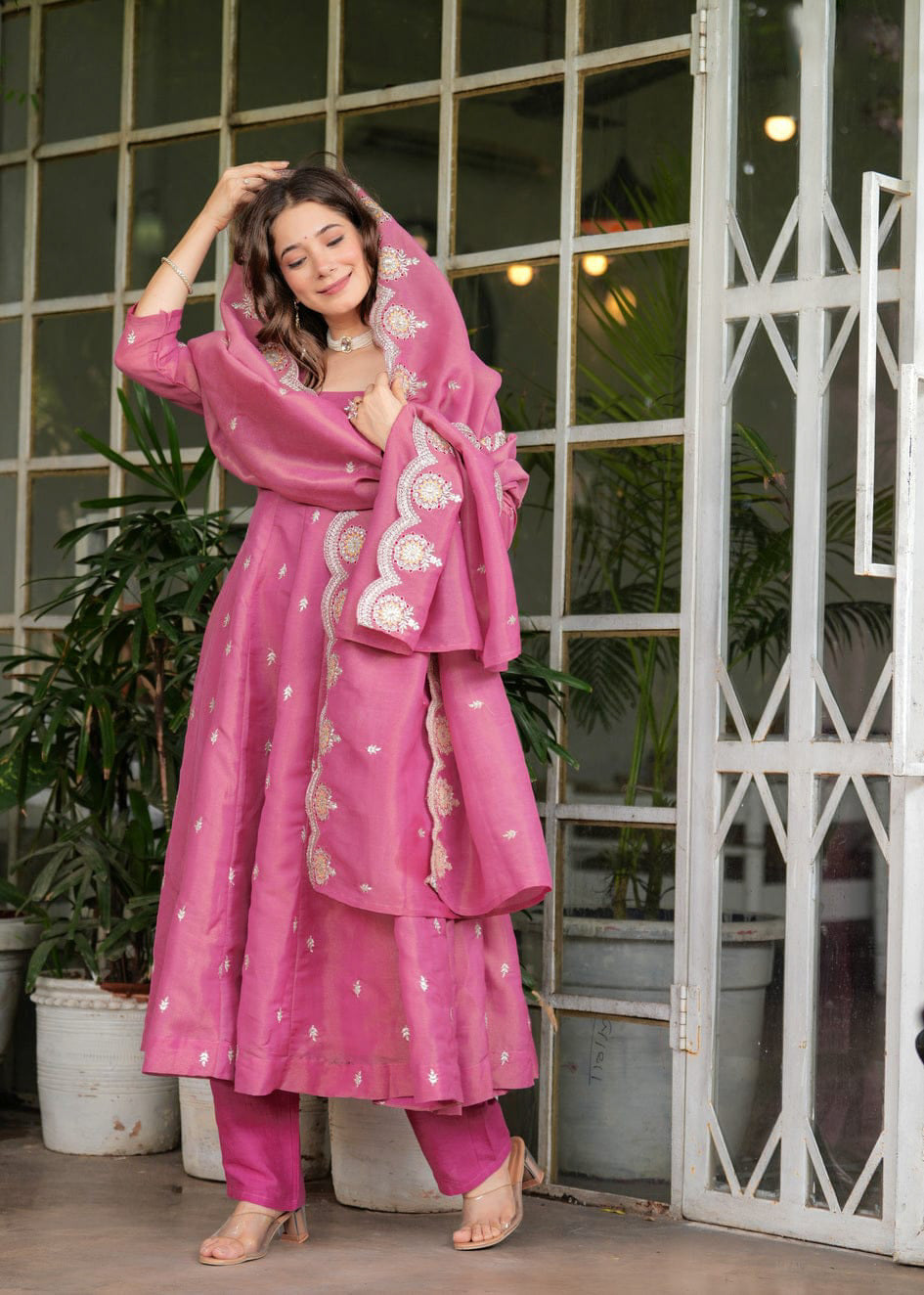 Matrut | Taruja Pink Anarkali Suit