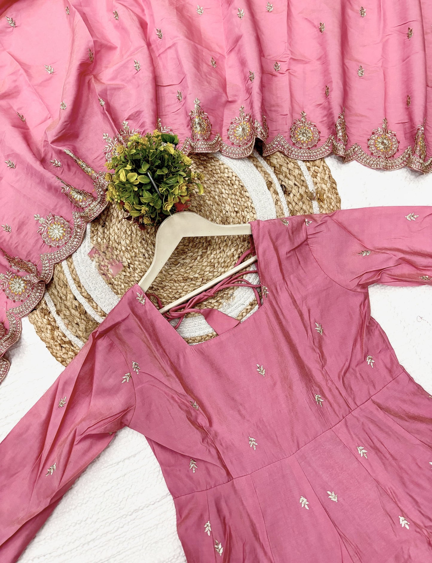 Matrut | Taruja Pink Anarkali Suit