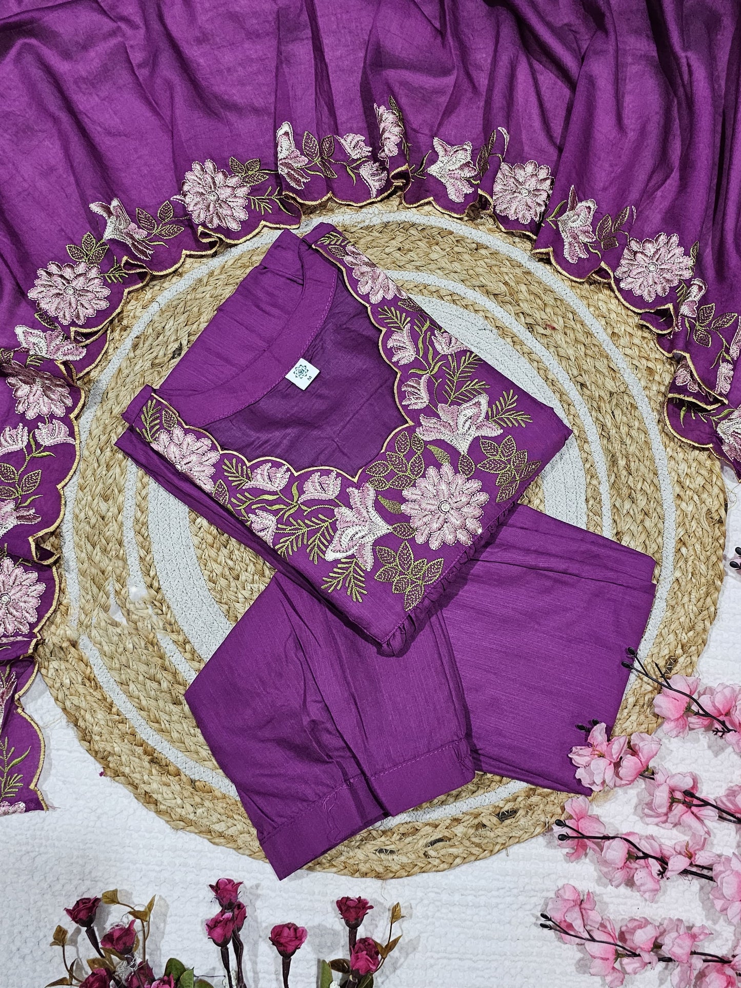 Matrut | Lakira Purple Anarkali Suit