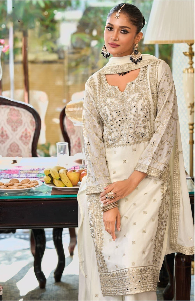 Matrut | Glintera White Straight Suit
